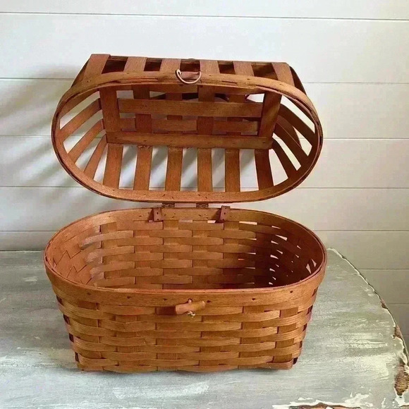BICYCLE PET BASKET PETERBORO BASKET CO. 150 YEAR ANNIVERSARY RARE - Picture 5 of 10